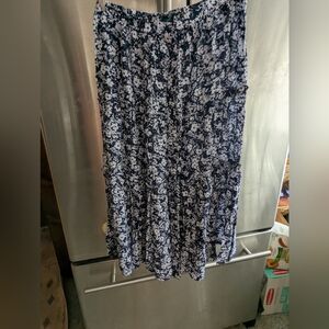 Excellent Cynthia Rowley Button Front Crinkled Rayon Tiered Skirt Sz M